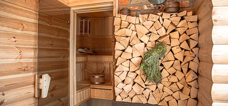 Eucalyptus Wood Sauna Walls Repair And Installation in Cambridge, ON