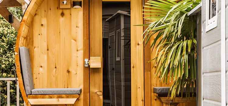 Wood-fired Outdoor Residential Sauna Installation in Cambridge, Ontario