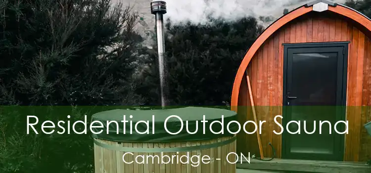  Residential Outdoor Sauna Cambridge - ON