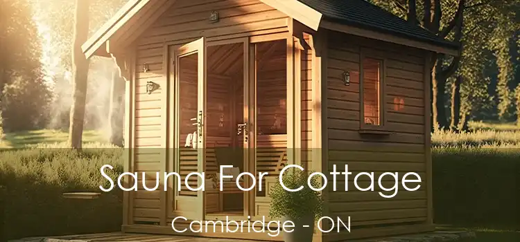  Sauna For Cottage Cambridge - ON