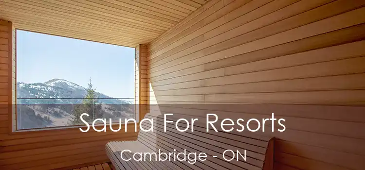  Sauna For Resorts Cambridge - ON