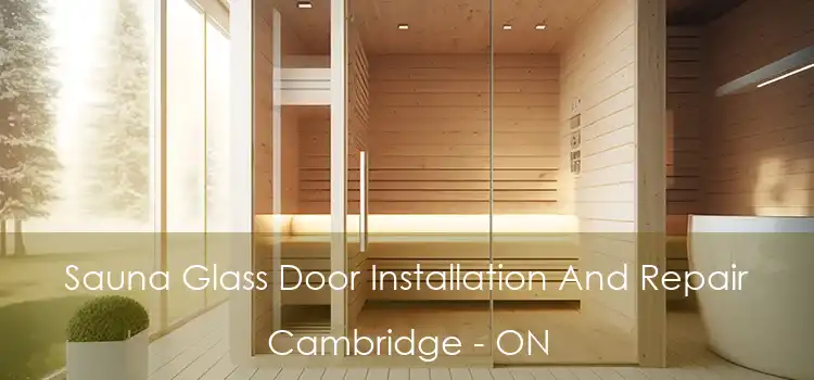  Sauna Glass Door Installation And Repair Cambridge - ON